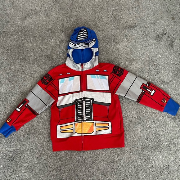 Transformers Boys' Optimus Prime Character Hoodie toddlers 4 - Picture 2 of 4